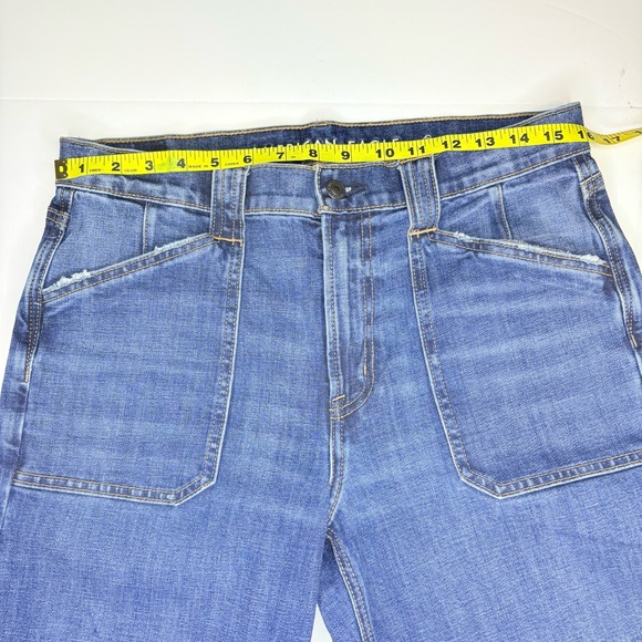 American Eagle Stovepipe Relaxed Fit Dark Blue Jeans Sz8/31  Classic Casual Cozy - Picture 15 of 15
